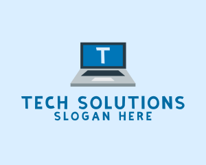 Tech Laptop Tech Repair logo design