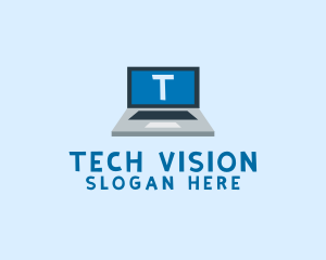 Tech Laptop Tech Repair logo design