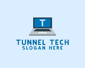 Tech Laptop Tech Repair logo design