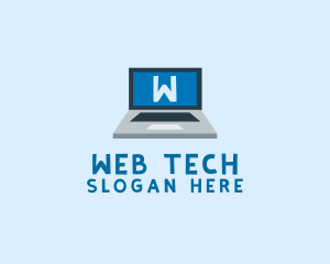 Tech Laptop Tech Repair logo design