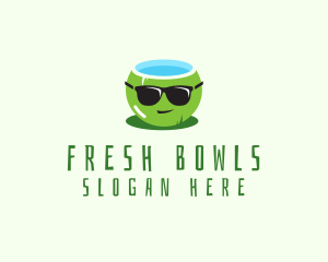 Cool Coconut Drink logo design