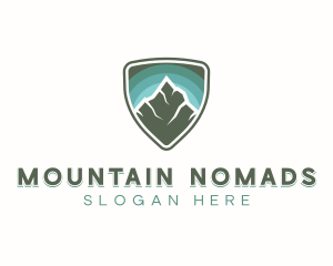 Mountain Peak Badge logo design