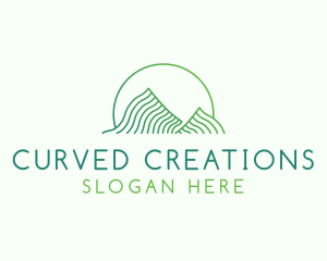 Green Mountain Curves logo design