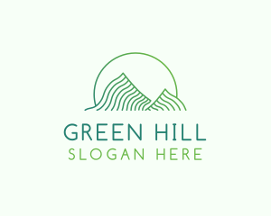 Green Mountain Curves logo design