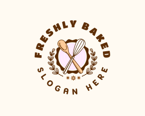 Kitchen Whisk Baking logo design