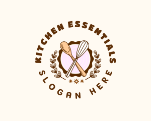 Kitchen Whisk Baking logo design