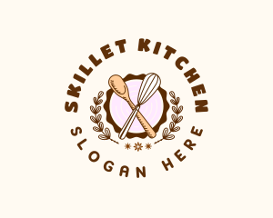 Kitchen Whisk Baking logo design