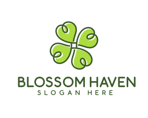 Natural Cloverleaf Spa logo design