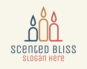 Multicolor Scented Candles logo design