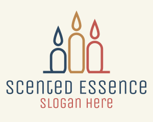 Multicolor Scented Candles logo design