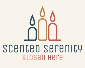 Multicolor Scented Candles logo design