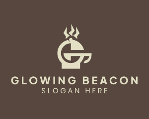 Brown Griller Letter G logo design