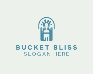 Painting Brush Bucket Renovation logo design