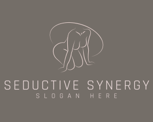 Erotic Seductive Woman logo design