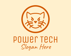 Angry Orange Cat  logo