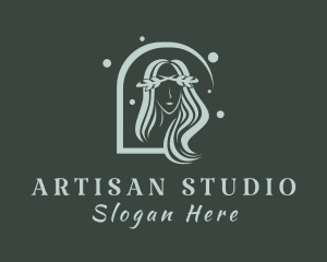 Nature Stylist Lady  logo design