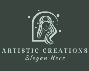 Nature Stylist Lady  logo design