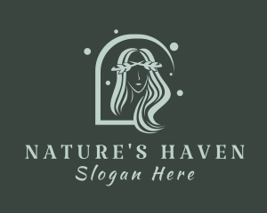 Nature Stylist Lady  logo design