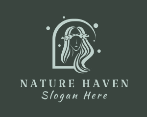 Nature Stylist Lady  logo design