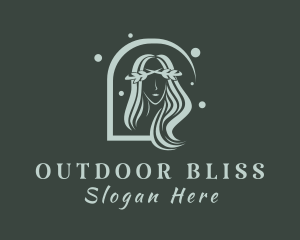 Nature Stylist Lady  logo design