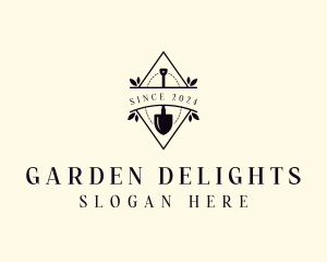 Landscaping Garden Shovel logo design