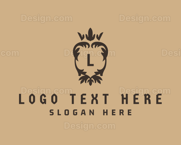 Ornamental Luxury Wreath Crown Logo