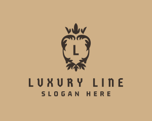 Ornamental Luxury Wreath Crown logo design