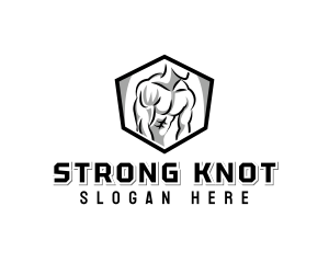 Strong Muscle Workout Coach logo design