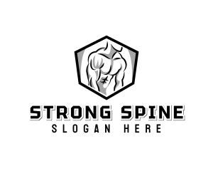 Strong Muscle Workout Coach logo design