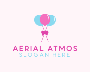 Party Ribbon Balloons logo design