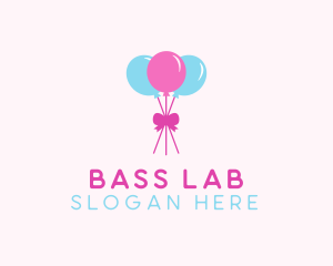 Party Ribbon Balloons logo design