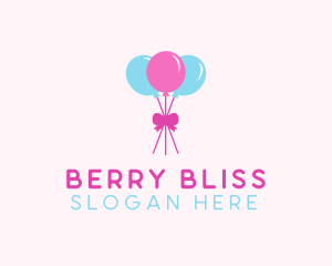 Party Ribbon Balloons logo design