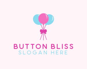 Party Ribbon Balloons logo design