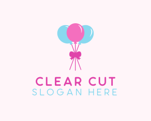 Party Ribbon Balloons logo design