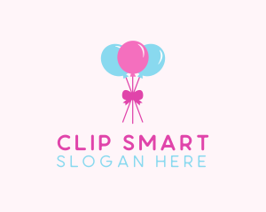 Party Ribbon Balloons logo design