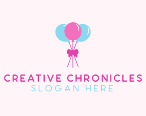 Party Ribbon Balloons logo design