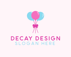 Party Ribbon Balloons logo design