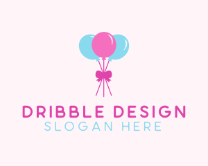 Party Ribbon Balloons logo design