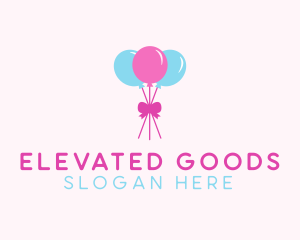 Party Ribbon Balloons logo design