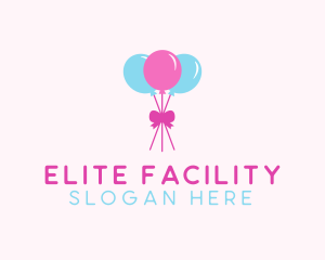 Party Ribbon Balloons logo design