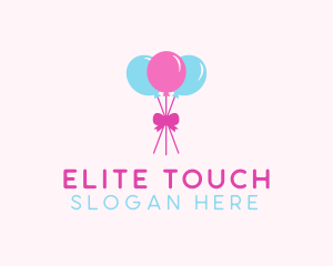 Party Ribbon Balloons logo design