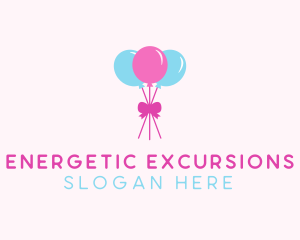 Party Ribbon Balloons logo design