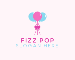 Party Ribbon Balloons logo design