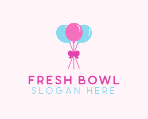 Party Ribbon Balloons logo design