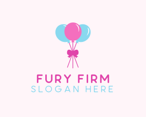 Party Ribbon Balloons logo design