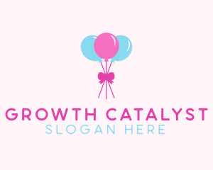 Party Ribbon Balloons logo design