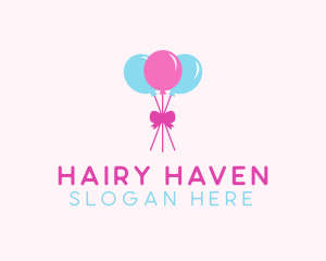 Party Ribbon Balloons logo design