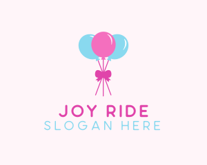 Party Ribbon Balloons logo design