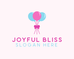 Party Ribbon Balloons logo design