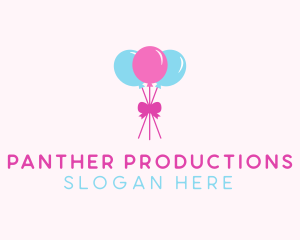 Party Ribbon Balloons logo design